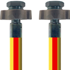 Heavy Duty Wire Reinforced Air Hose for Compressed Air Service in Industrial, Construction, Drilling and Mining Applications - 5002-0200-0300-GJX-GJS - Tube:  NBR - Reinforcement: Wire Braid - Temperature: -22°F to 180°F - Size: 2" ID, 2.5" OD, 600 psi - Burst Ratio: 4:1 - Bend Radius: 15